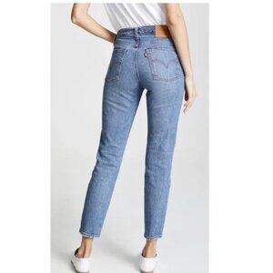 Levi's Wedgie High Waisted Button Fly Casual Denim Jean - Light-Medium  Wash